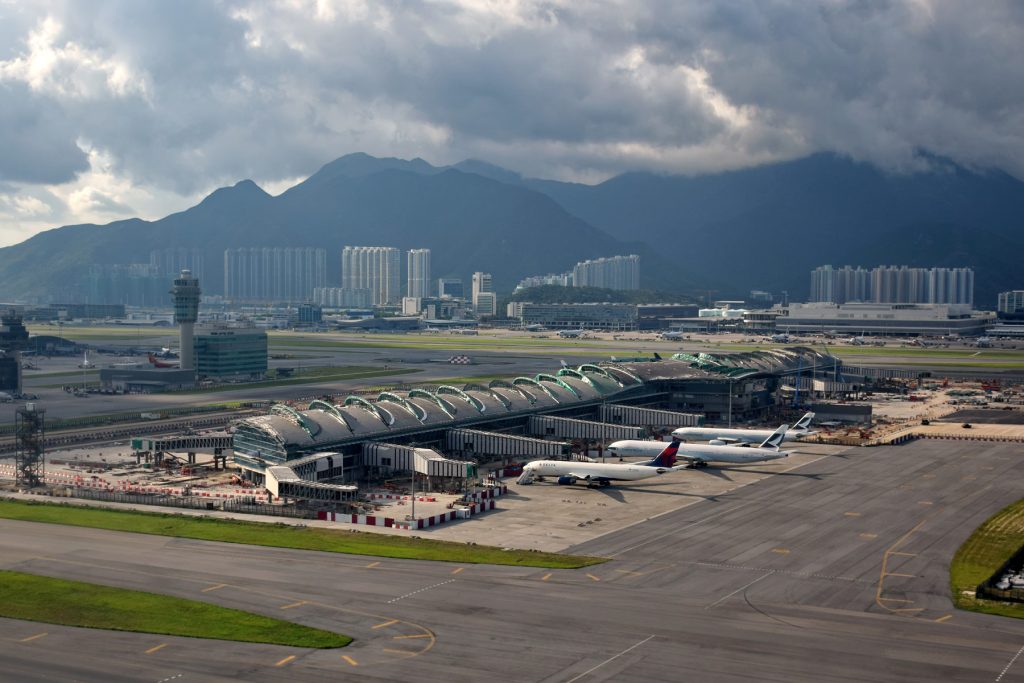 A view over Hong Kong International Airport