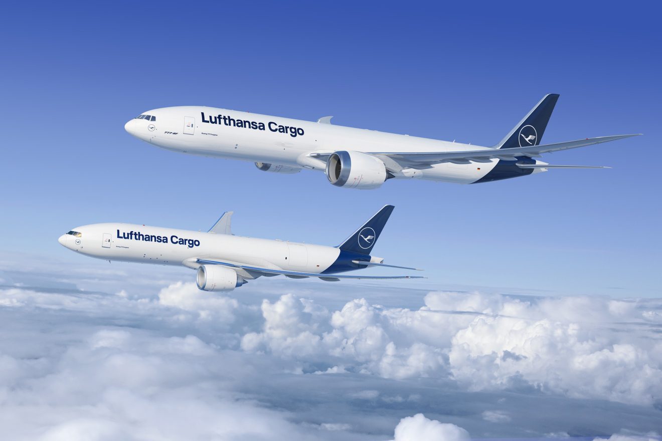 Photo: Lufthansa Group selects the new Boeing 777-8 Freighter and orders additional 777 Freighters. Shown here, the 777-8 Freighter (top) and current 777 Freighter. Credit: Boeing