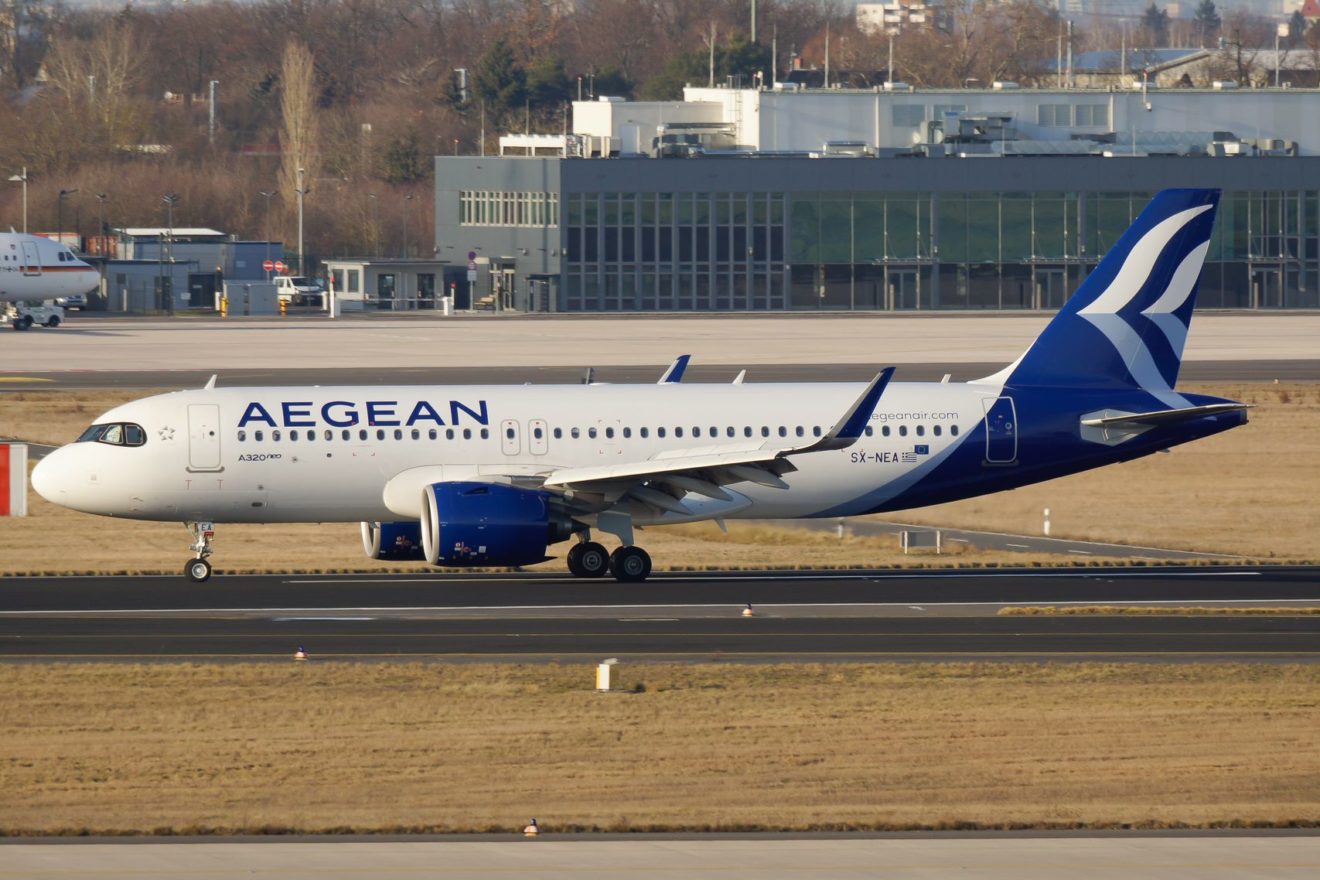 Photo: Ageen Airline Airbus A320NEO Reg, SX-NEA seen at EDDB. Photo Credit: Joris went/AviationSource