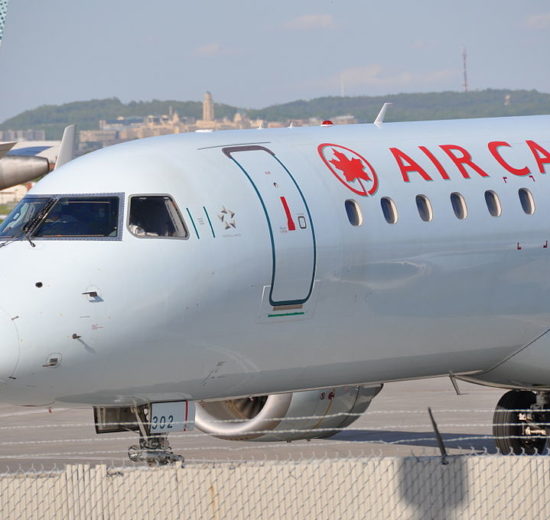 Air Canada aircraft on the ramp.