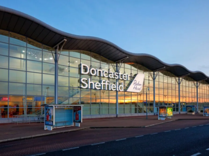 Doncaster Sheffield Airport terminal building.