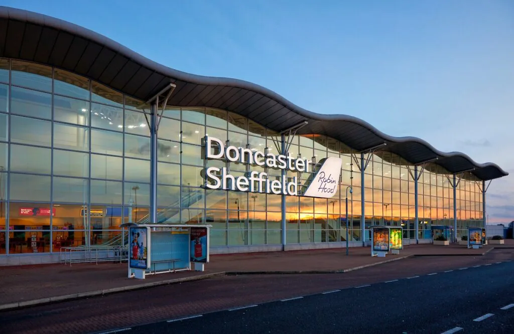 Doncaster Sheffield Airport terminal building.
