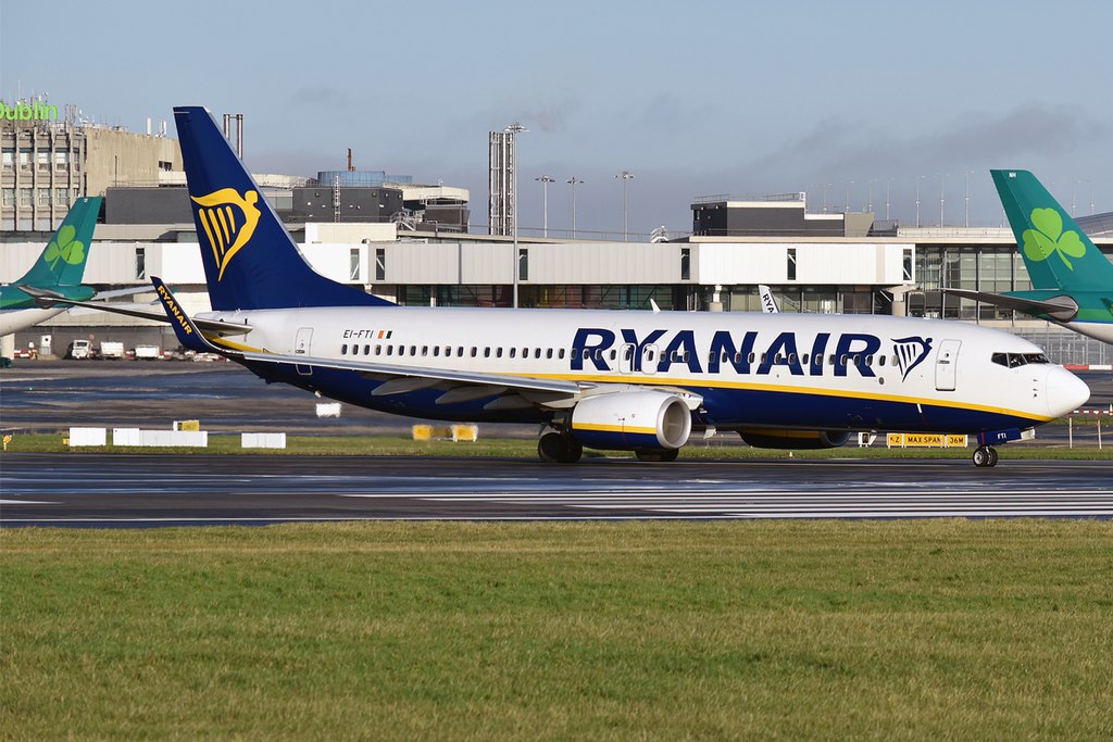 A Ryanair B737 at Dublin Airport