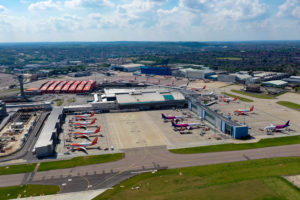 Photo: London Luton Airport from the sky. Photo Credit: London Luton