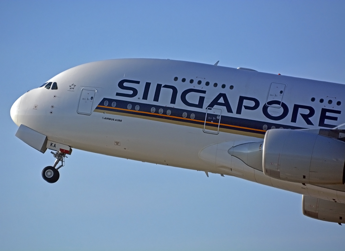 A Singapore Airlines Airbus A380.