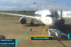 Image from ATSB report into Singapore Airlines A350 aircraft