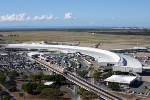 A view over Brisbane Airport domestic terminal