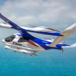 Bristow helicopters Alia eVTOL aircraft in flight.