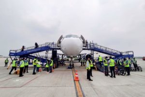 Indigo Airlines 3-point disembarkation system