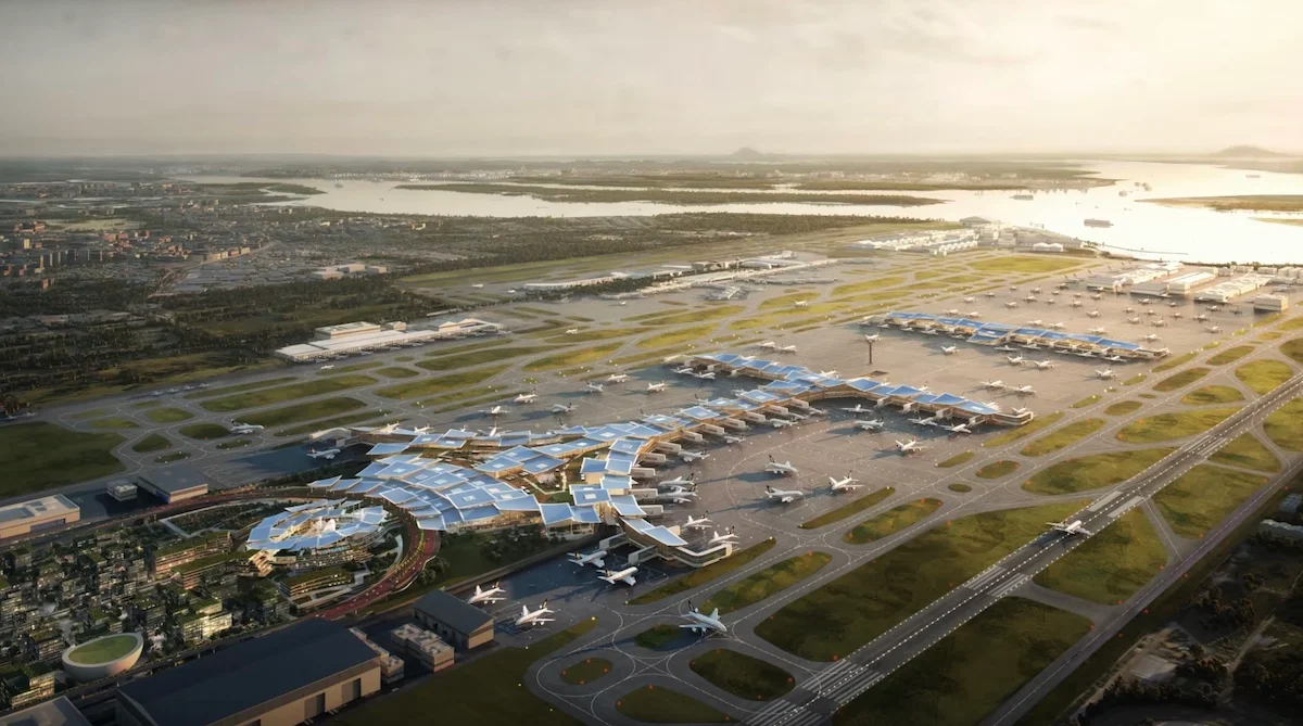 An artists conception of Singapore Changi Airport Terminal 5