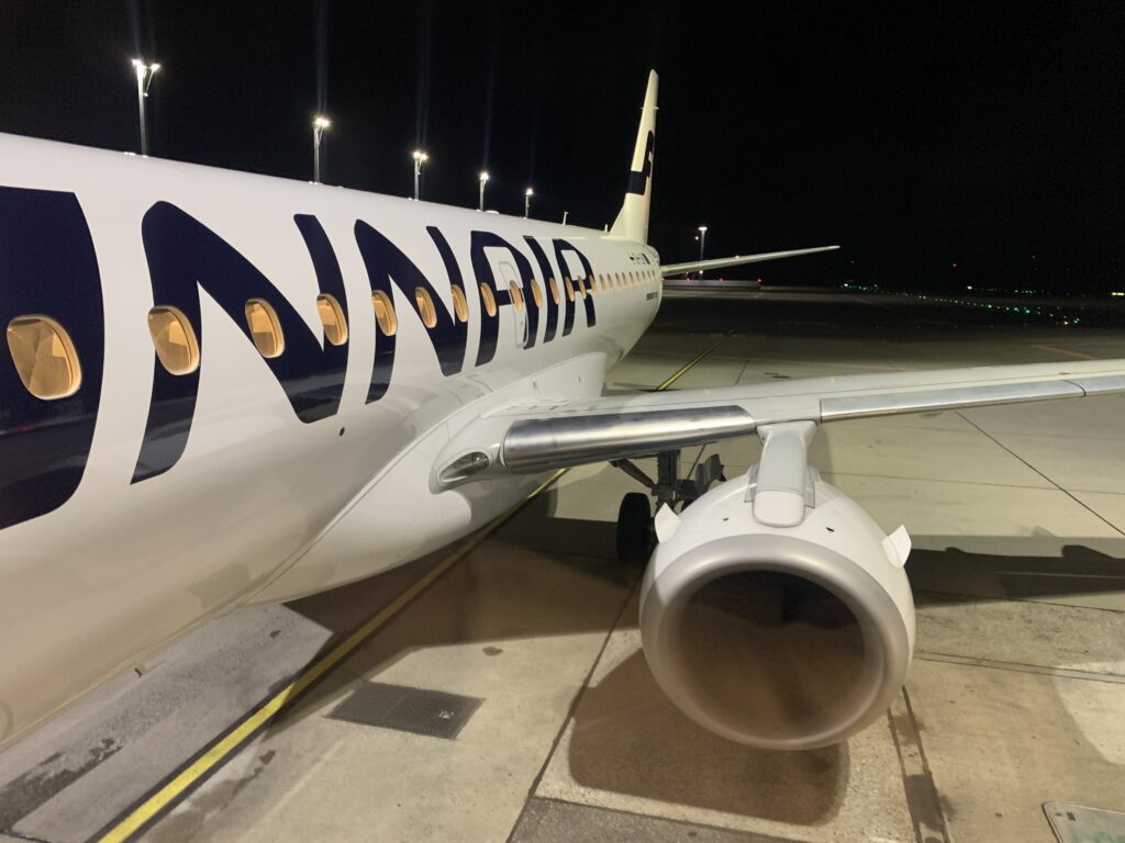 Boarding the FInnair E190-E1. Phot Credit: AivaitonSource Adrian Olstad