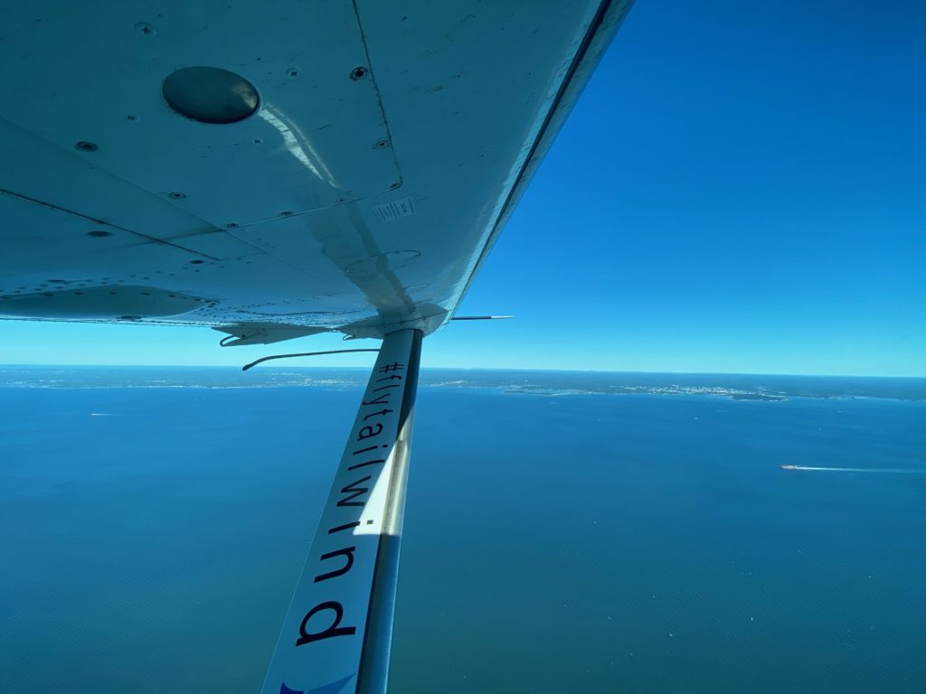 View from cruising flight on a clear day. 