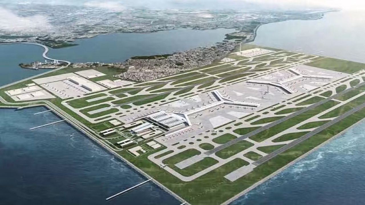 Artist's impression of new Philippines airport at Sangley Point