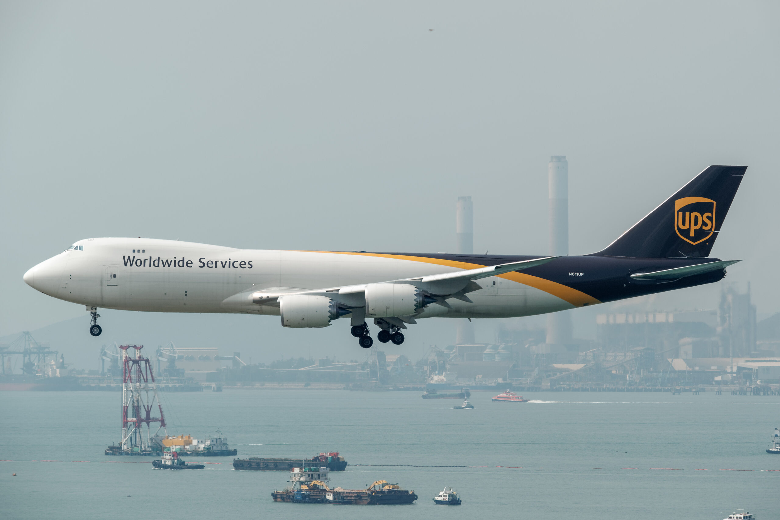 UPS Boeing 747-8F By Melv_L - MACASR - https://www.flickr.com/photos/54943237@N04/40669964253/, CC BY-SA 2.0, https://commons.wikimedia.org/w/index.php?curid=81422394