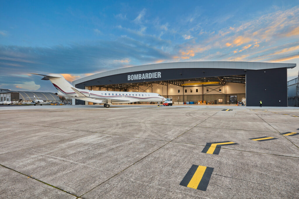 Exterior view of Bombardier's new Melbourne Service Centre.