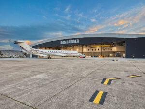 Exterior view of Bombardier's new Melbourne Service Centre.