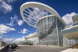 The frontage of the new Orlando International Terminal C
