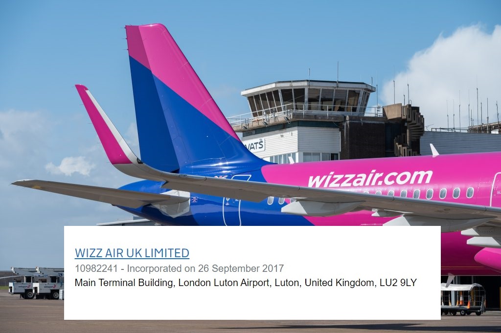 A Wizz Air aircraft parked at cardiff Airport