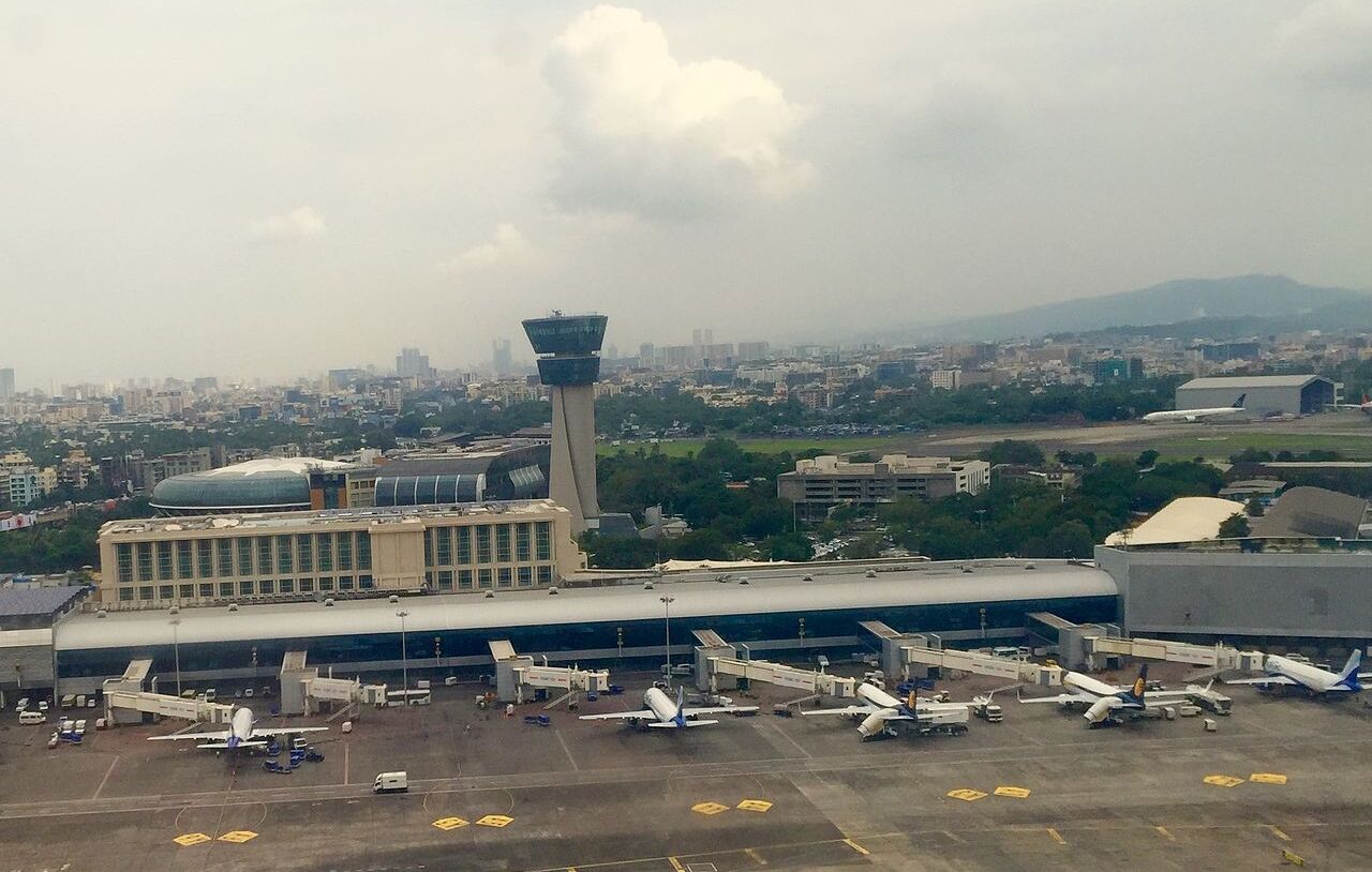 Aerial view of Mumbai International Airport