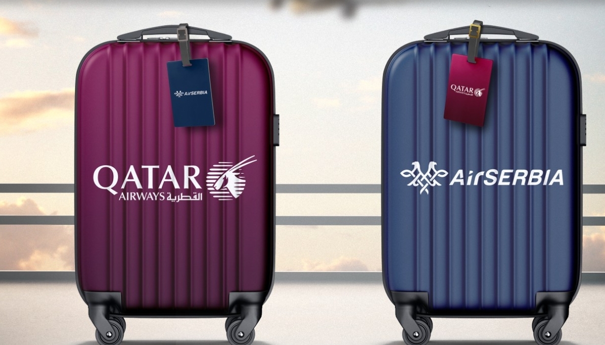 Qatar Airways & Air Serbia codeshare.