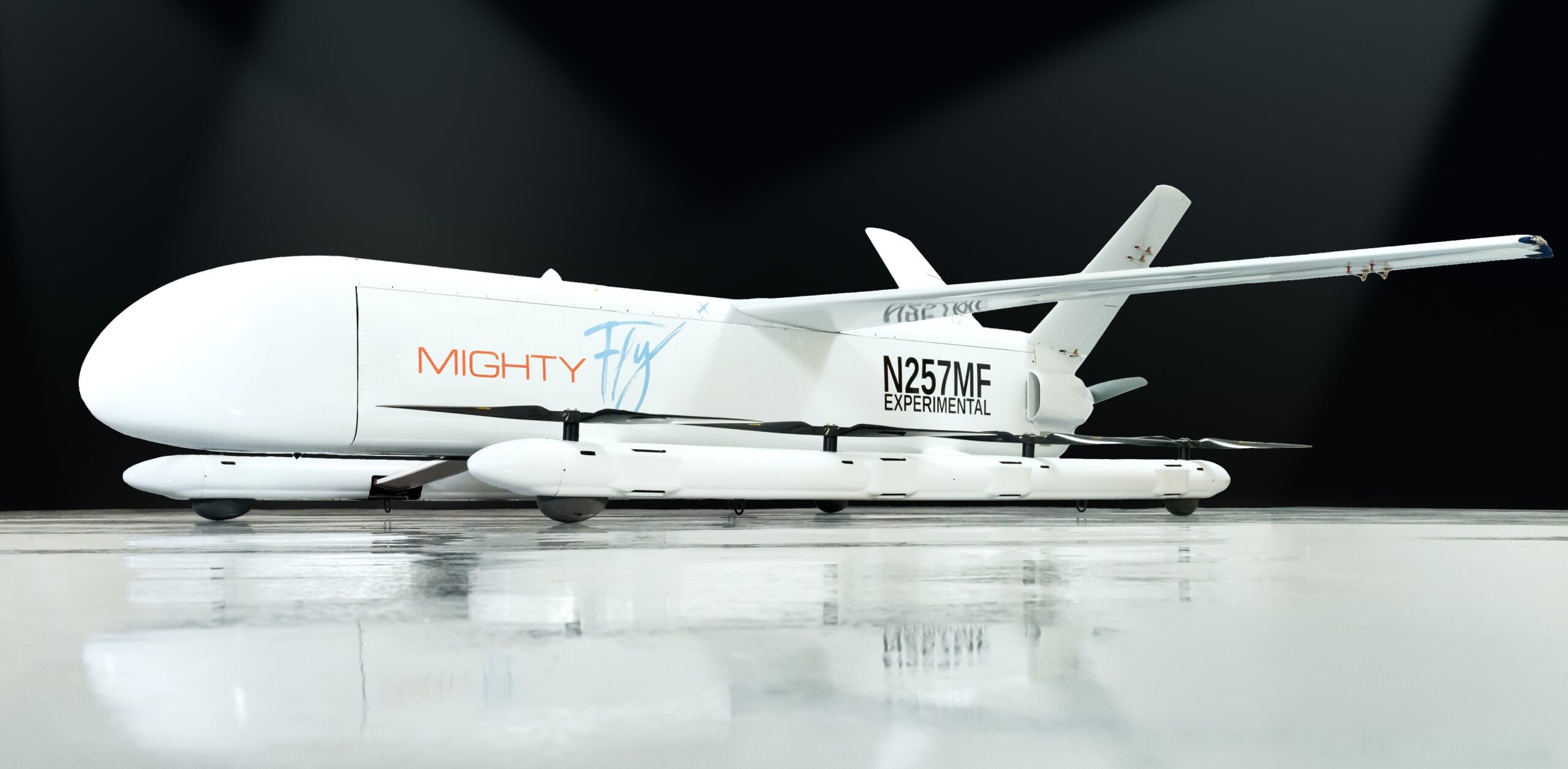 The MightyFly Centro eVTOL prototype.