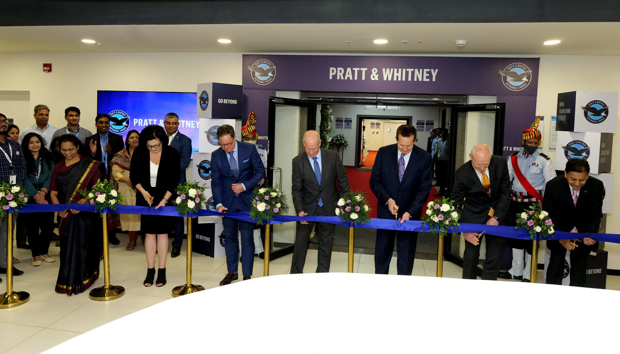 Pratt & Whitney leaders inaugurate the Bengaluru India Engineering Center (IEC).