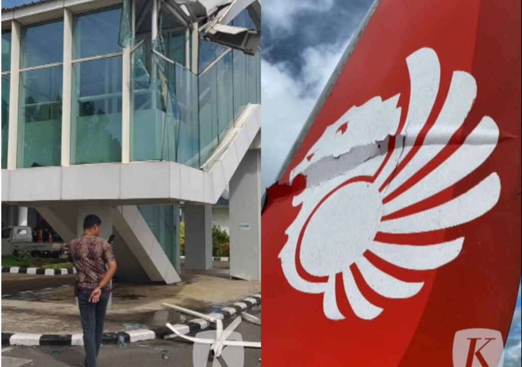 Lion Air 737 strikes building during taxi for departure