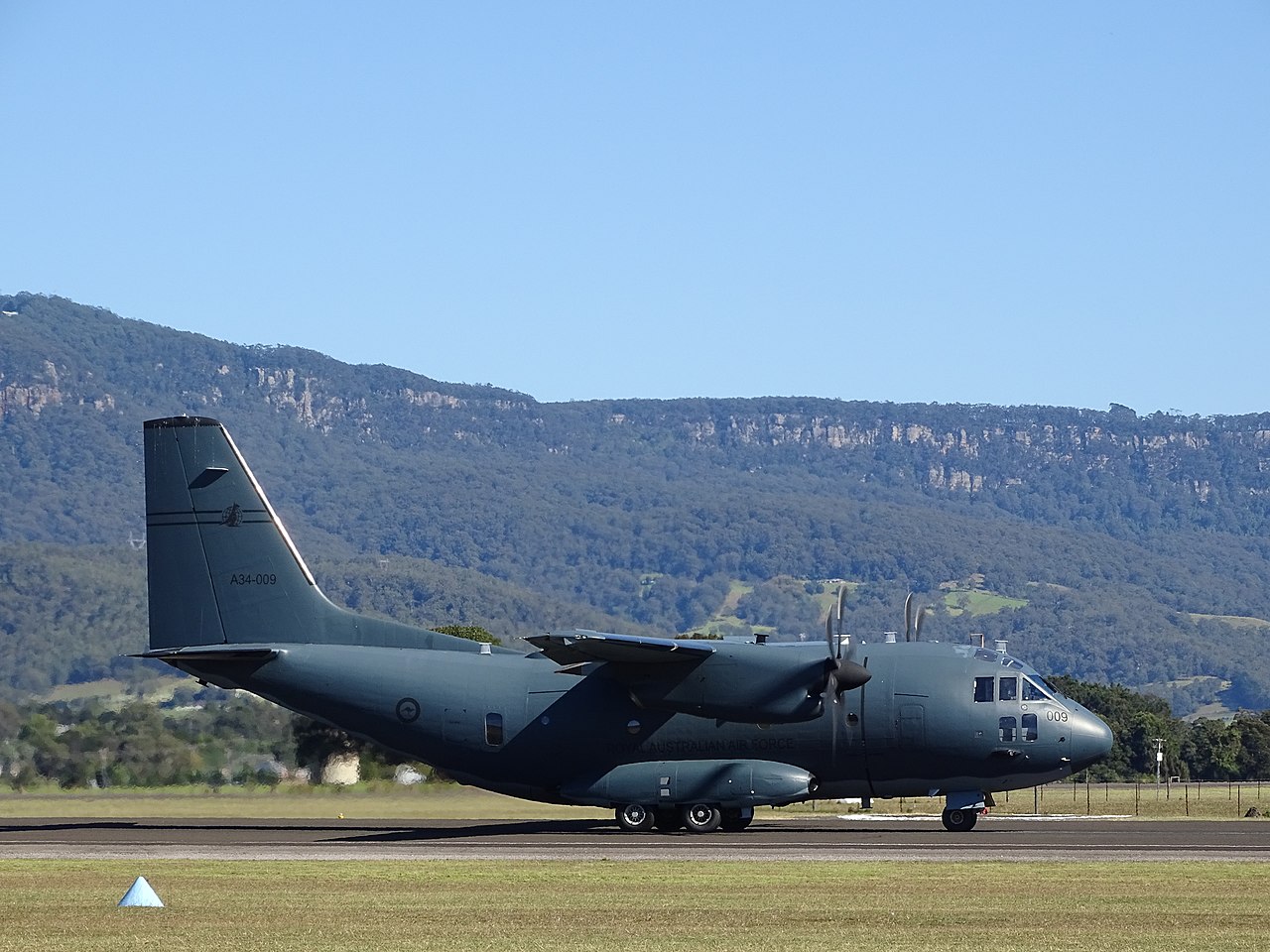 A Royal Australian Air Force (RAAF) C-27J Spartan aircraft.