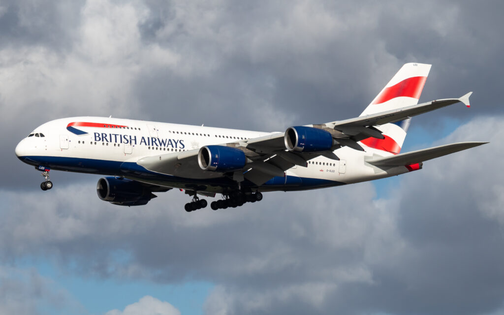 British Airways Airbus A380. 