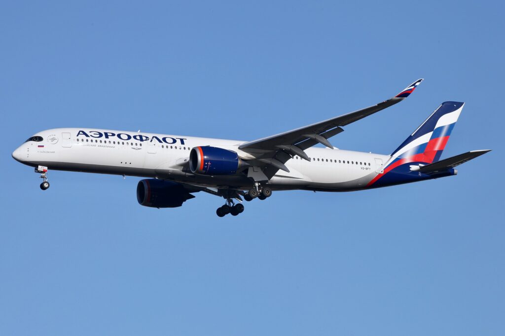 Aeroflot's Airbus A350-900 delivery slots will be handed to Air India following sanctions.