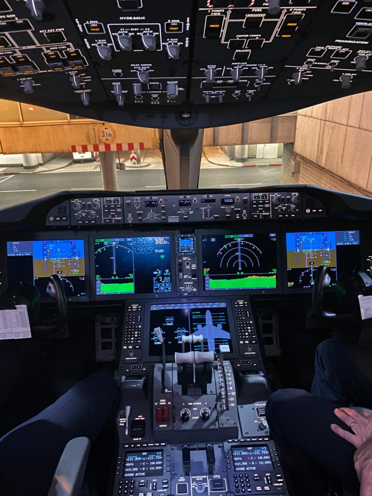 My best flight was in the Lufthansa Boeing 787 cockpit. 