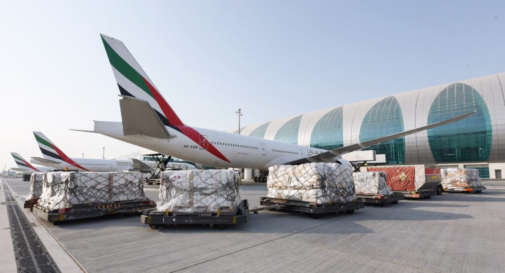 Emirates humanitarian shipment.