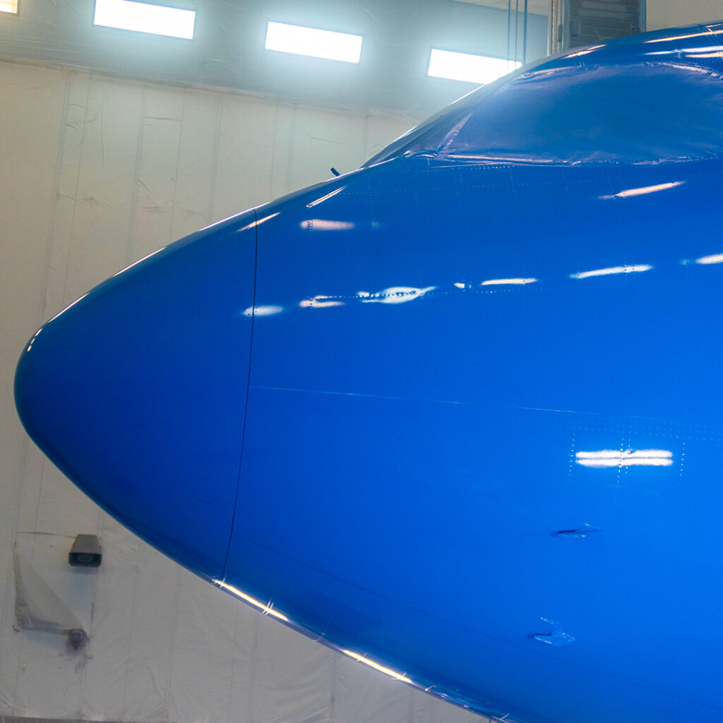 ITA Airways Airbus A330neo is in the paint shop. 