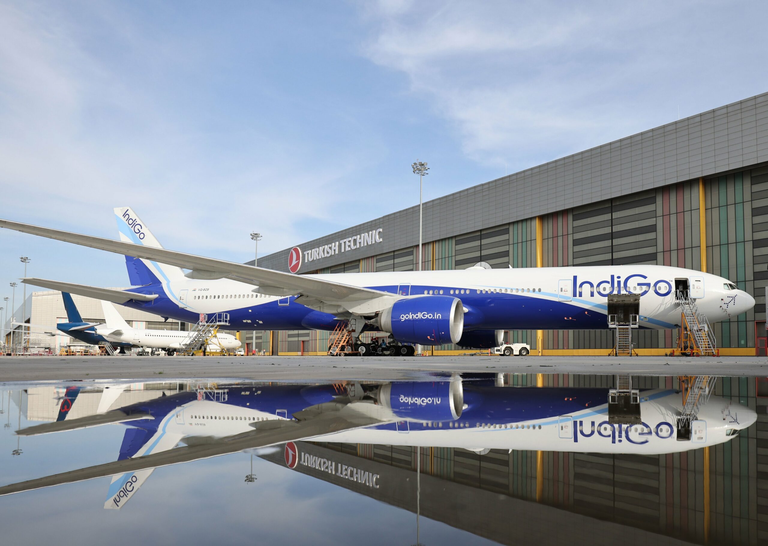 Revealed: IndiGo’s First Boeing 777 Leaves The Paint Shop