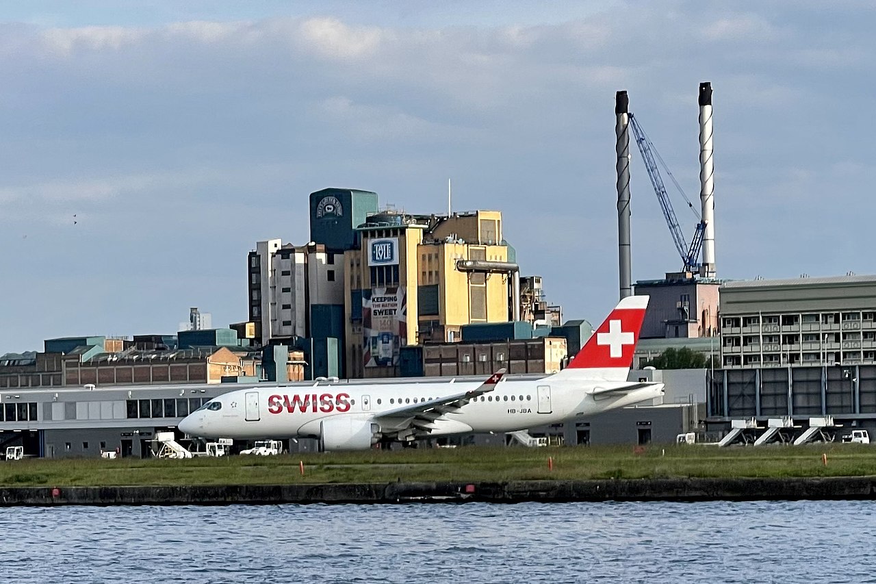 A view across London City Airport