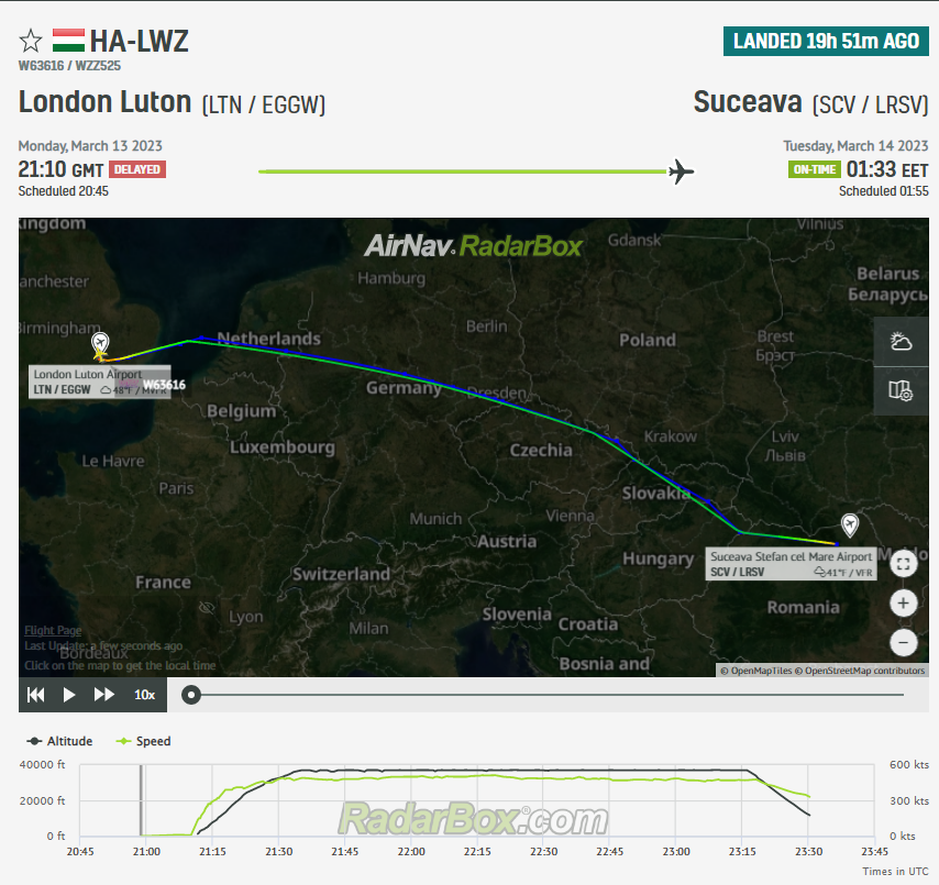 Două A320 Wizz Air se ciocnesc la Suceava, România