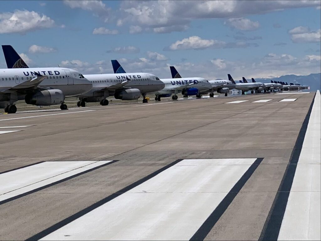 3 Years Ago: 100+ United Airlines Aircraft on Denver Runway