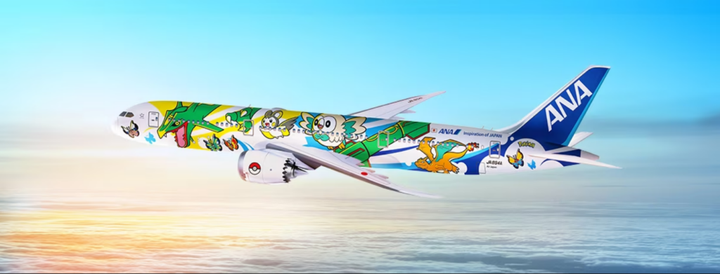 ANA Unveils Flight Schedule for Pikachu Jet Boeing 787