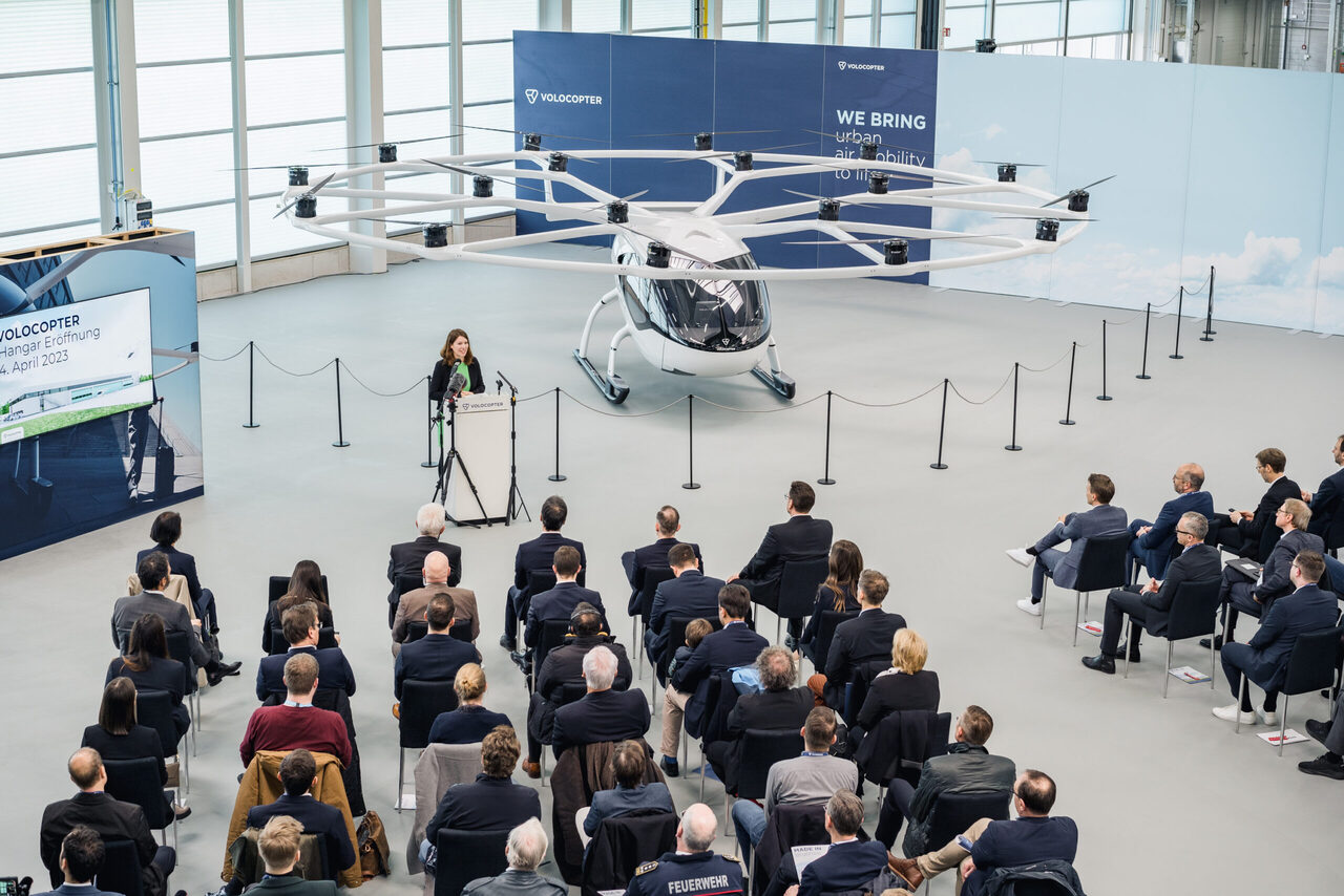 Official opening cermony for Volocopter production facility.