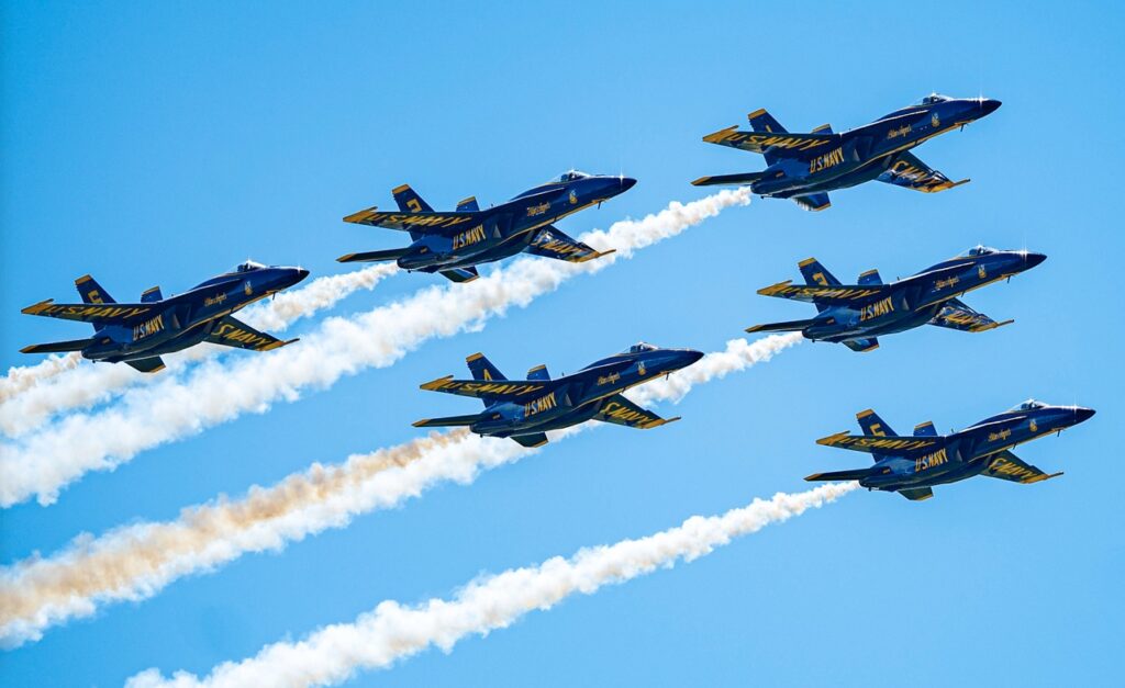 US Navy Blue Angels team head for Wings Over Wayne Air Show 2023