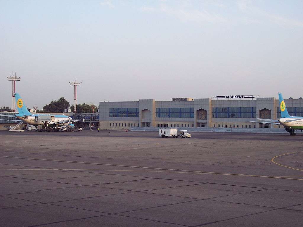 View across tarmac at Tashkent Airport