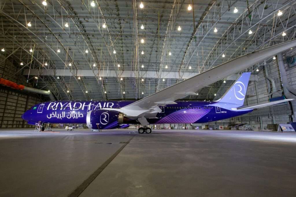 Riyadh Air Unveils Branding on Boeing 787 Dreamliner