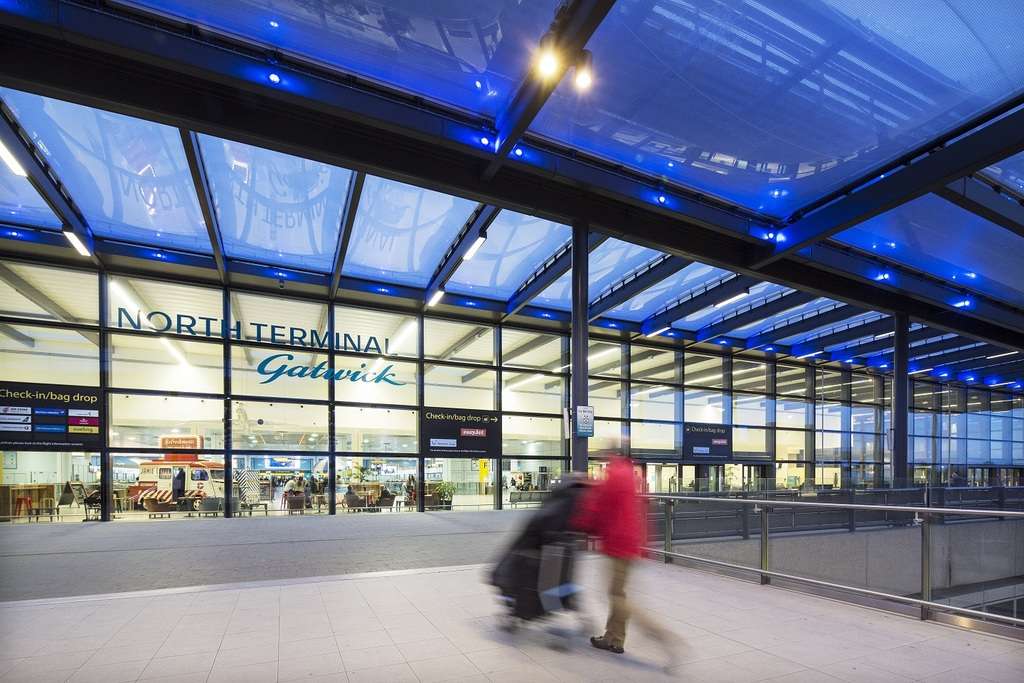 Exterior view of Gatwick Airport North Terminal