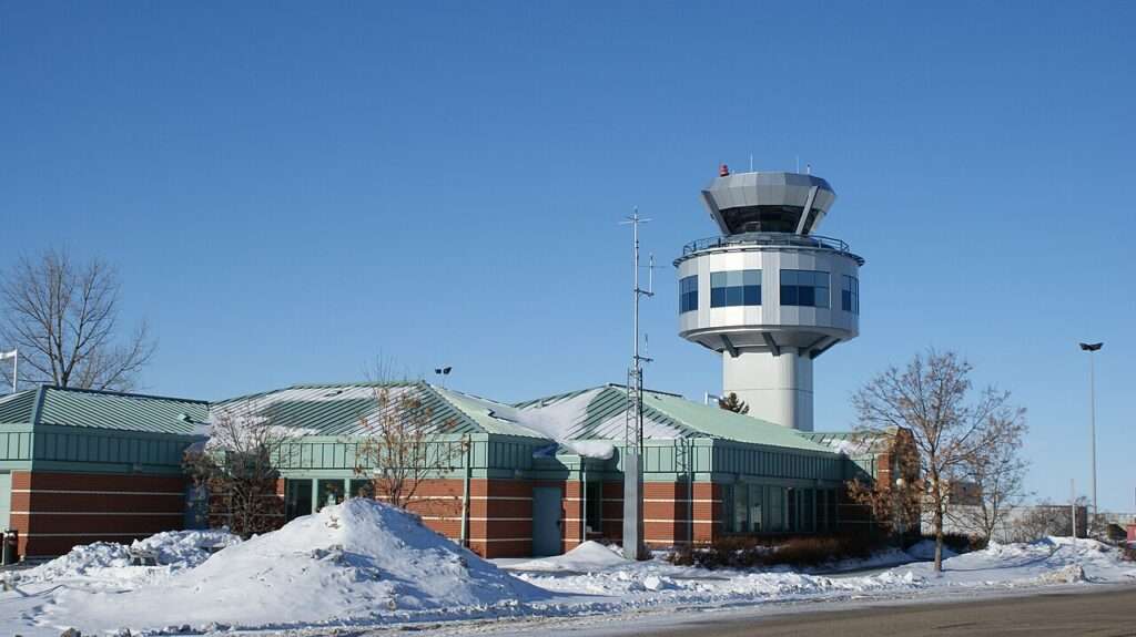 Saskatoon Airport control tower.