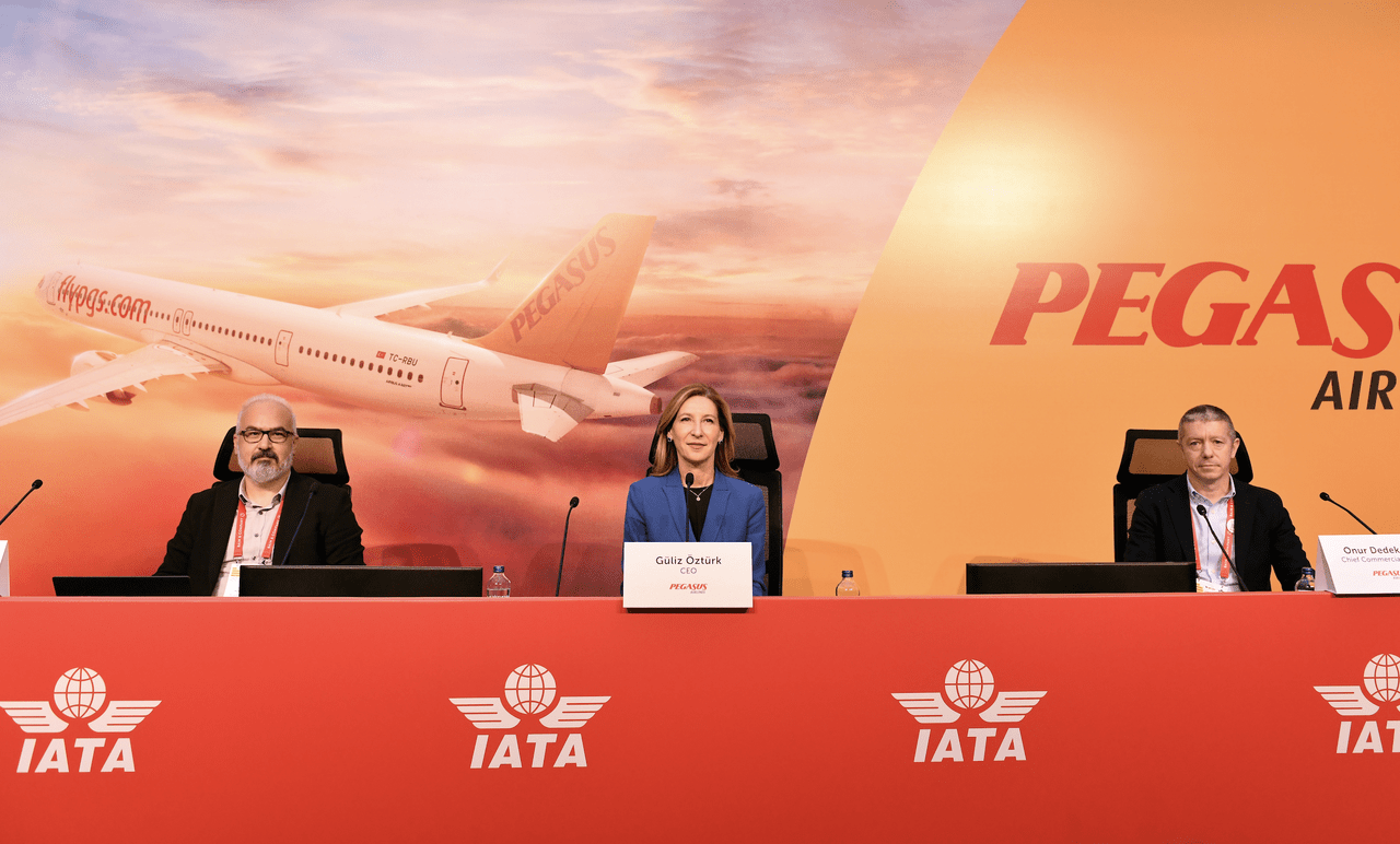 CEO of Pegasus Airlines speaks at IATA Summit.