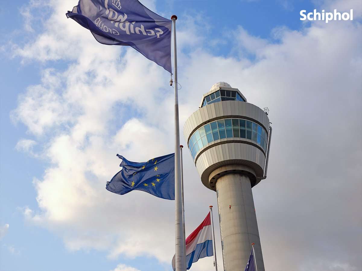 Amsterdam Schiphol control tower.