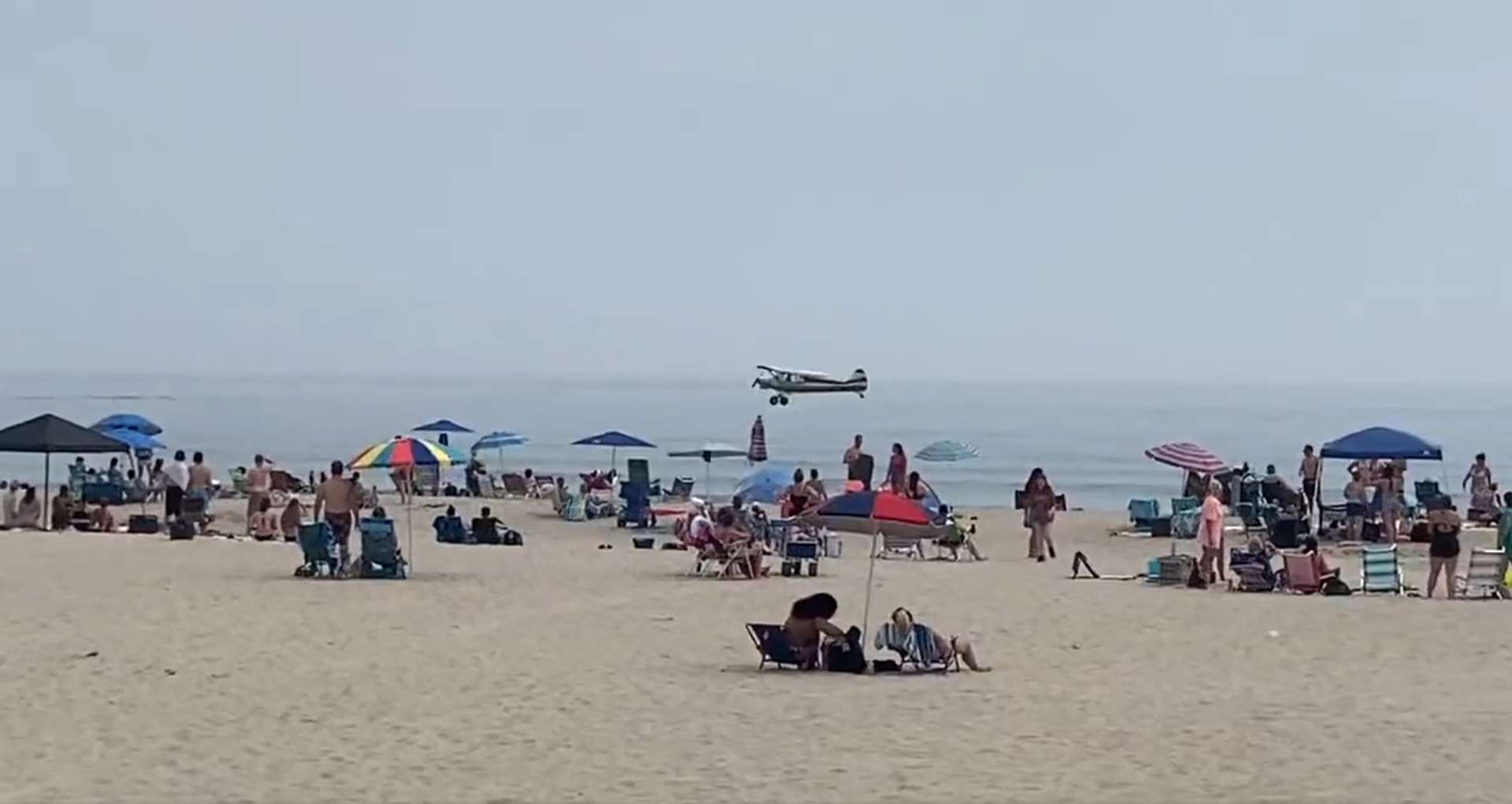 Small Prop Plane Crashes in Water on New Hampshire Beach