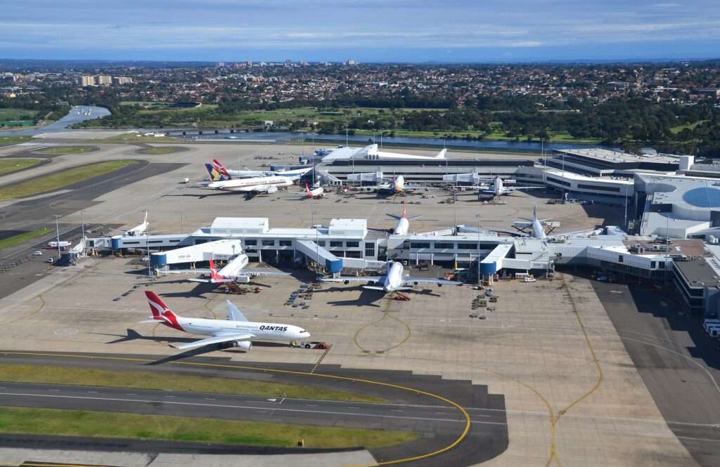 Sydney Airport aerial view