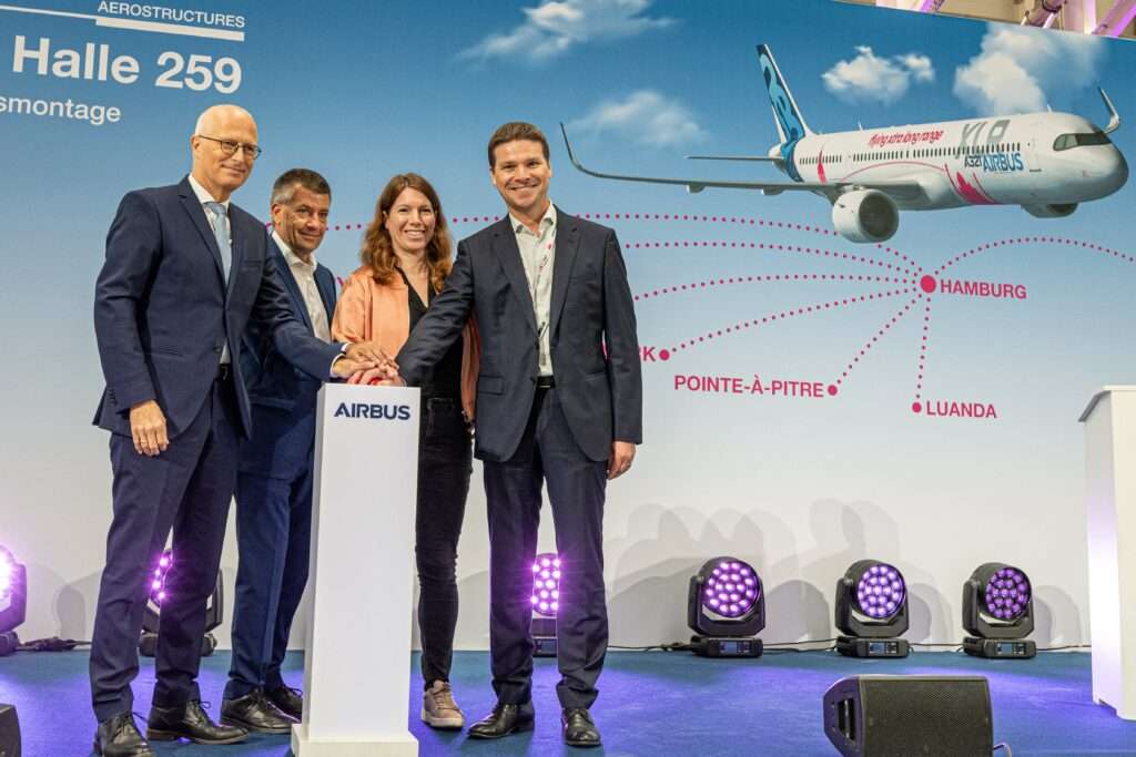 Airbus Readies The A321XLR With New Equipping Hangar in Hamburg.