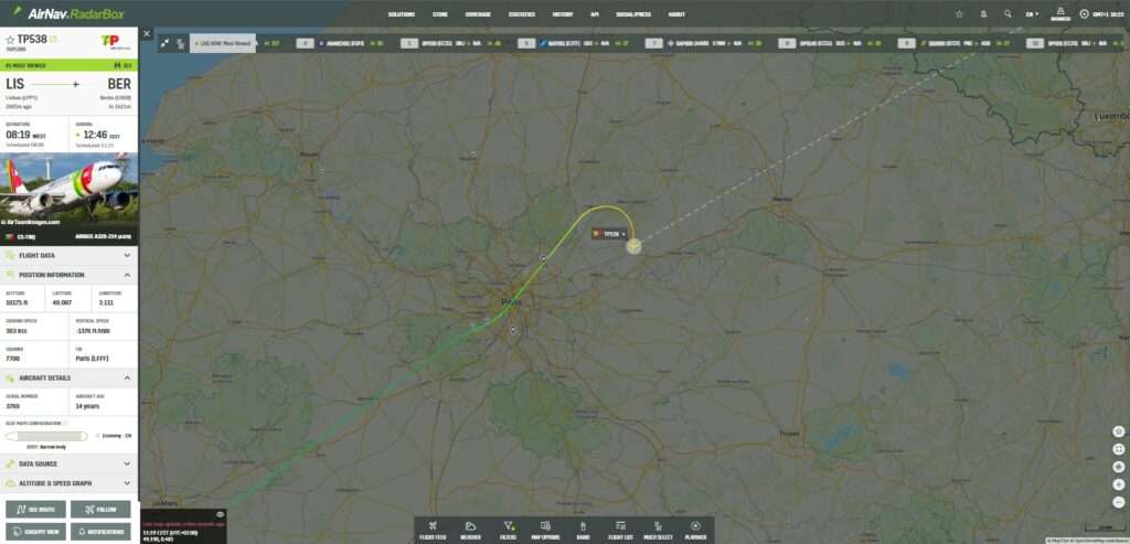 TAP Flight from Lisbon to Berlin Declares Emergency